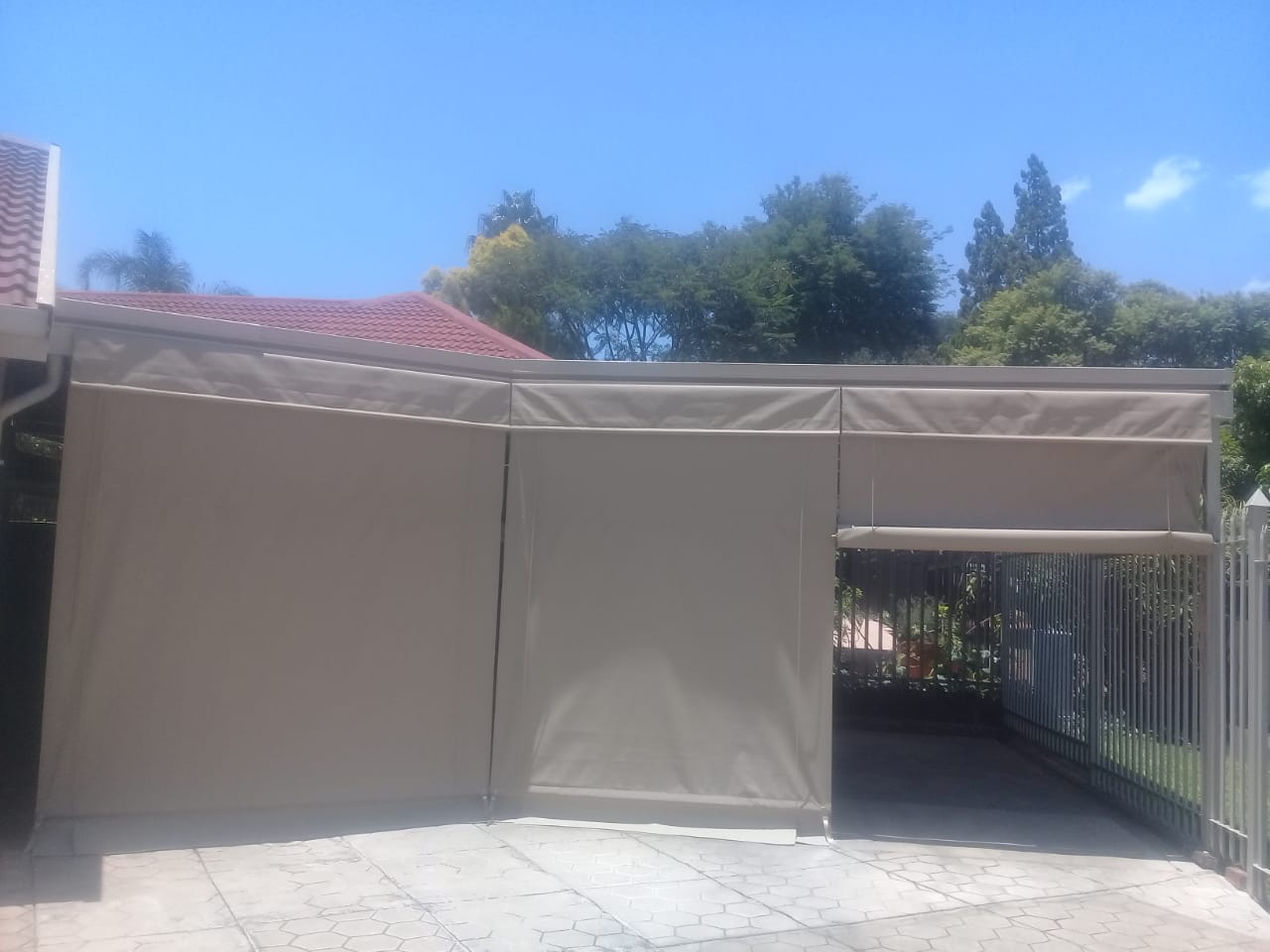 Car Ports installation by First Choice Blinds SA